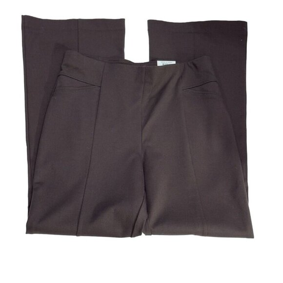 INC Women's Boot Leg Pants High Rise French Roast Rayon Blend Stretch Size 16 - Picture 1 of 11